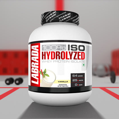 Labrada 100% ISO HYDROLYZED Isolate Whey Protein - (Vanilla) - InstaSport