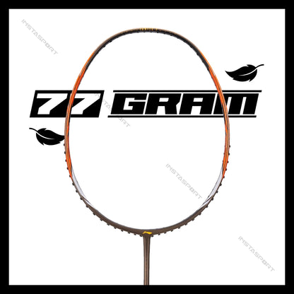 Li-Ning Ignite 7 Badminton Racket (Olive Grey/ Orange) - InstaSport