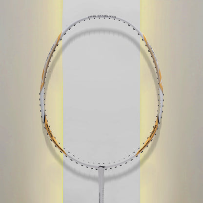 Li-Ning Tectonic 1S Badminton Racket- White / Gold
