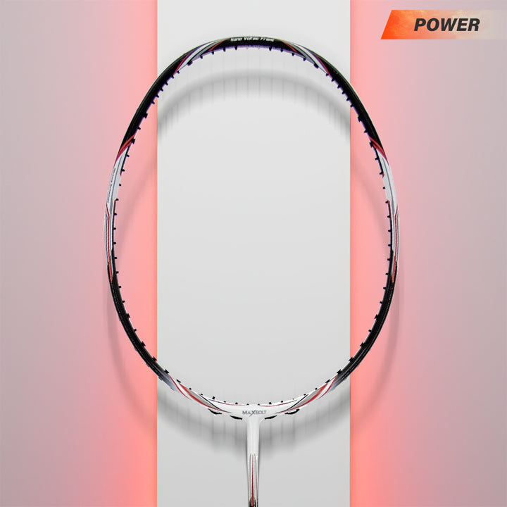 Maxbolt Woven Tech 90 Badminton Racket (Red/ White)