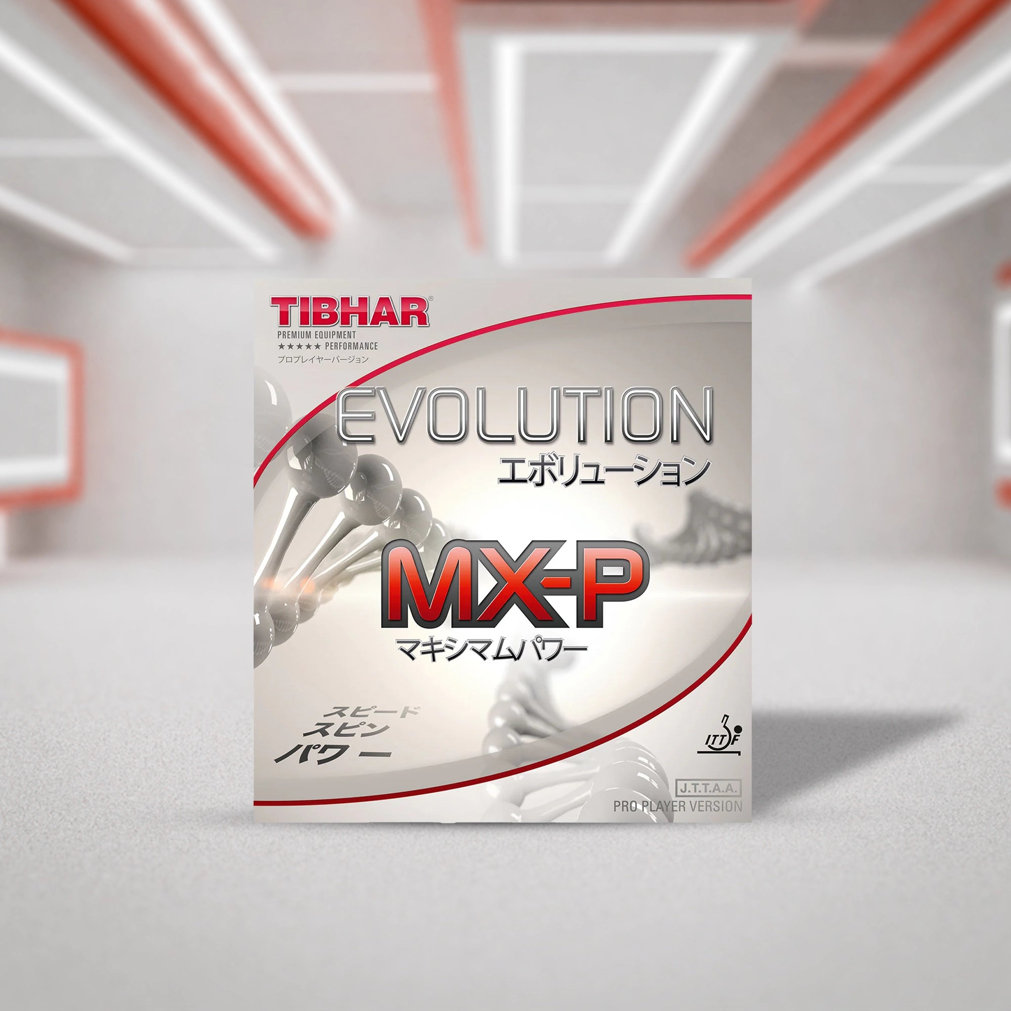 Tibhar Evolution MX-P Table Tennis Racquet  Rubber - Red