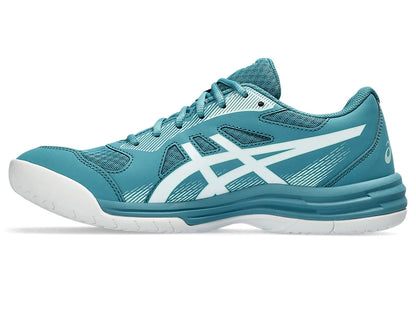 Asics Upcourt 5 (Blue Teal/ White) Badminton Shoes - InstaSport