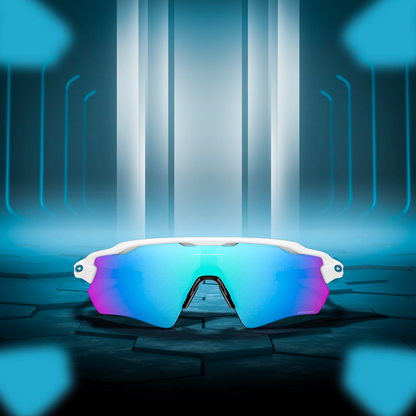 Oakley Radar EV Path Polished White Prizm sapphire Sunglass - InstaSport