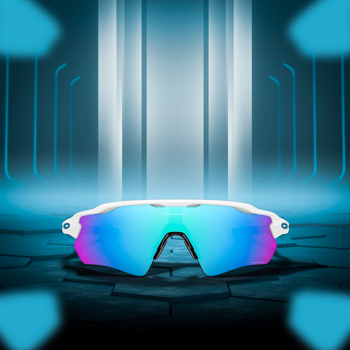 Oakley Radar EV Path Polished White Prizm sapphire Sunglass