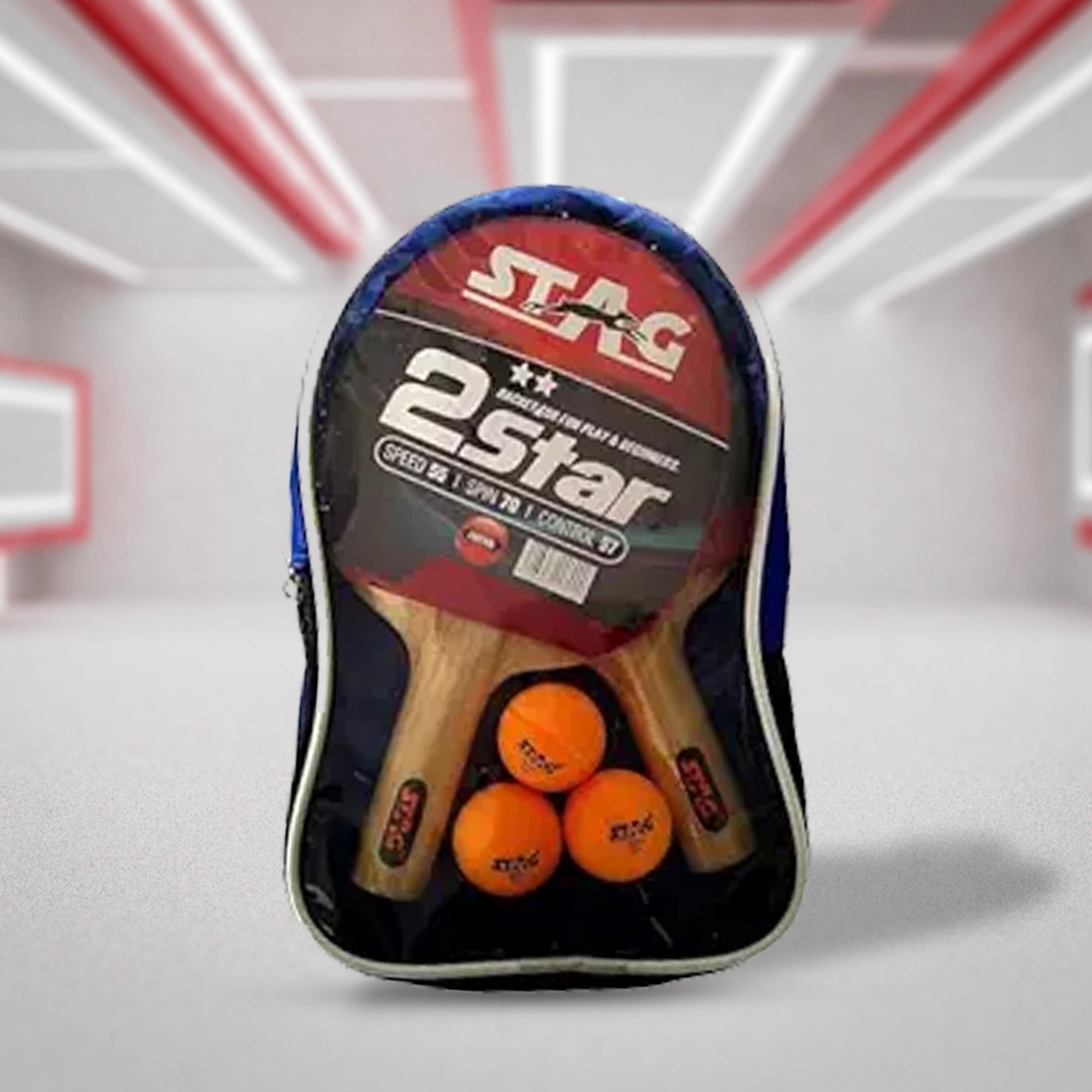 Stag 2 Star Play Set Table Tennis Bat