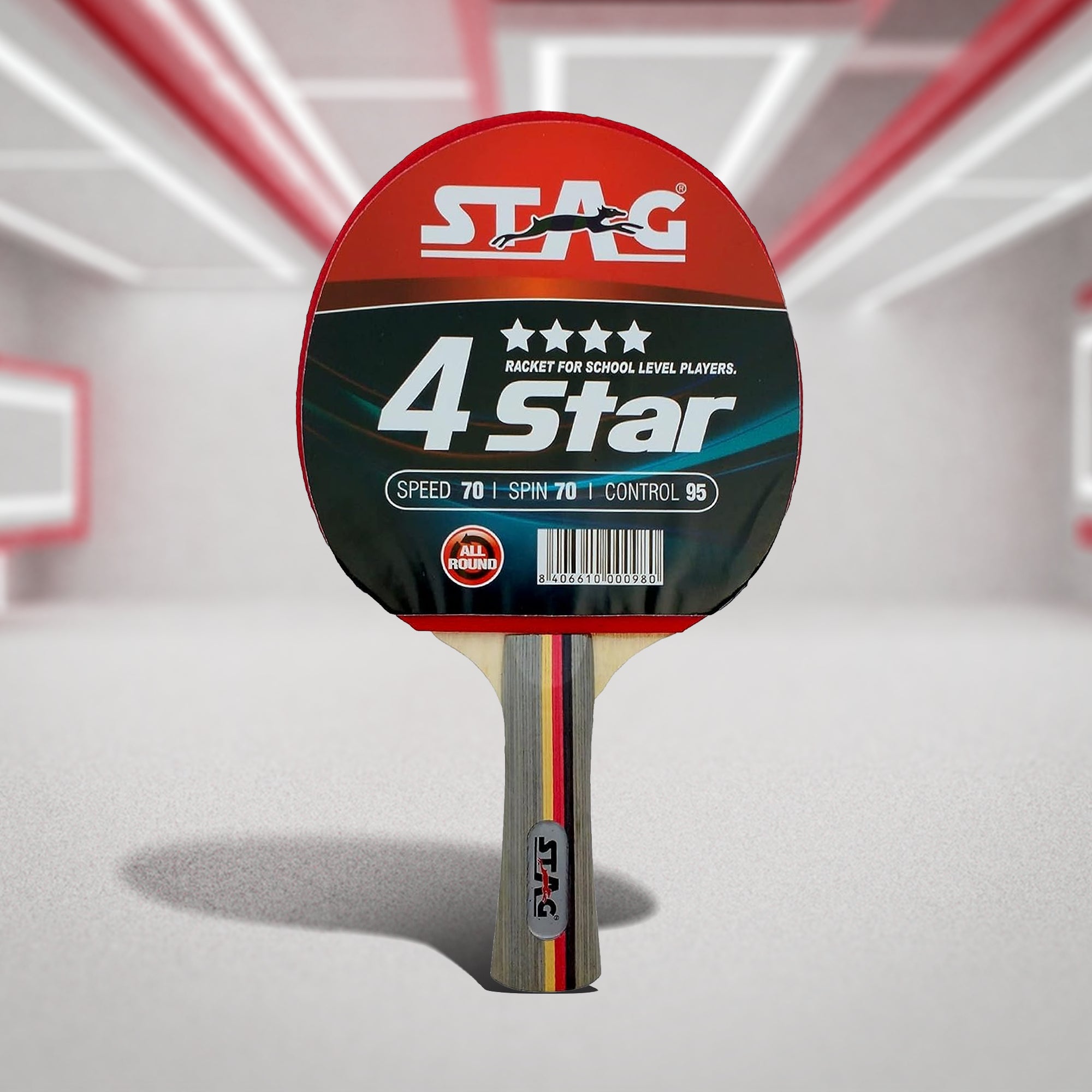 Stag 4 Star Table Tennis Racquet - InstaSport