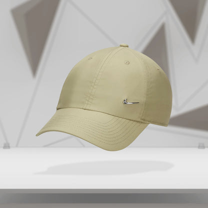 Nike Dri-Fit Club Unstructured Metal Swoosh Cap - Neutral Olive/Metallic Silver