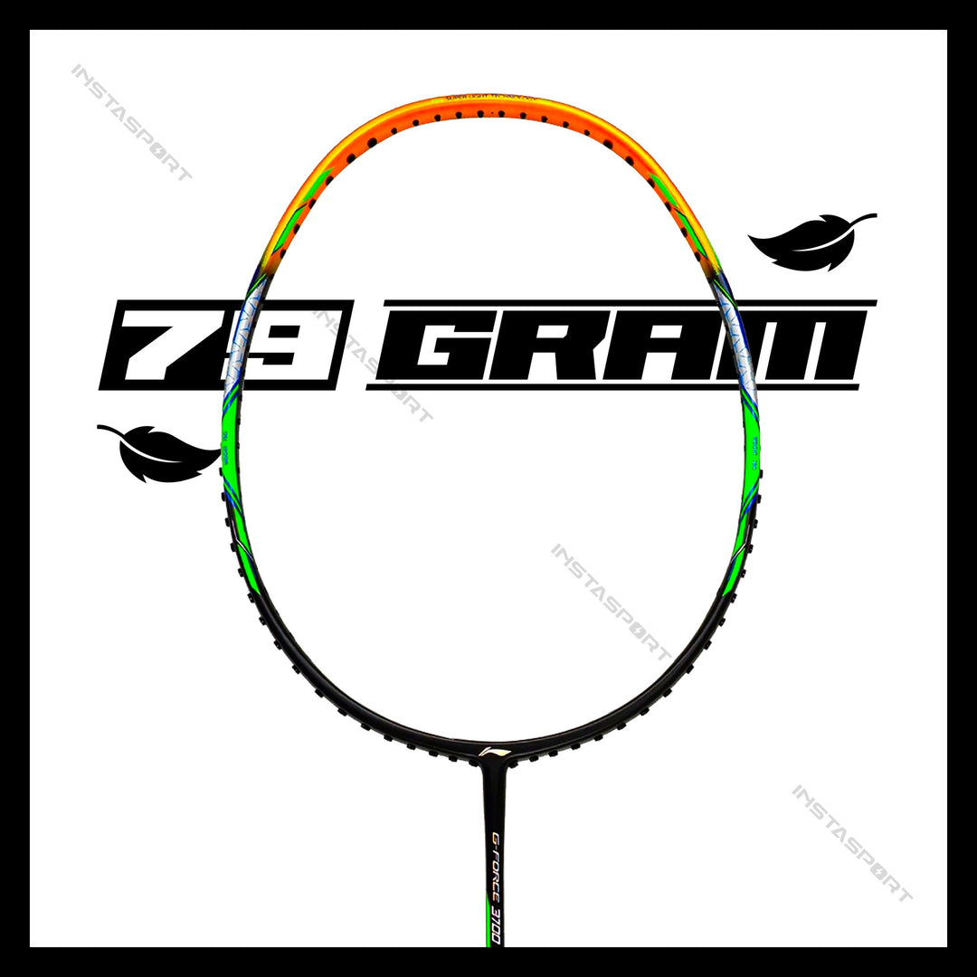 Li-Ning GForce 3700 Superlite Badminton Racket (Black/Amber) - InstaSport