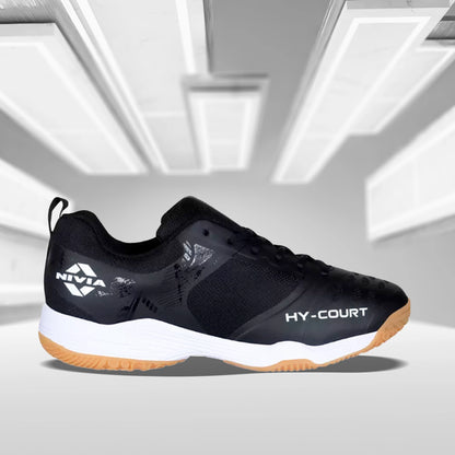 Nivia Hy-Court 2.1 Badminton Shoes - Black