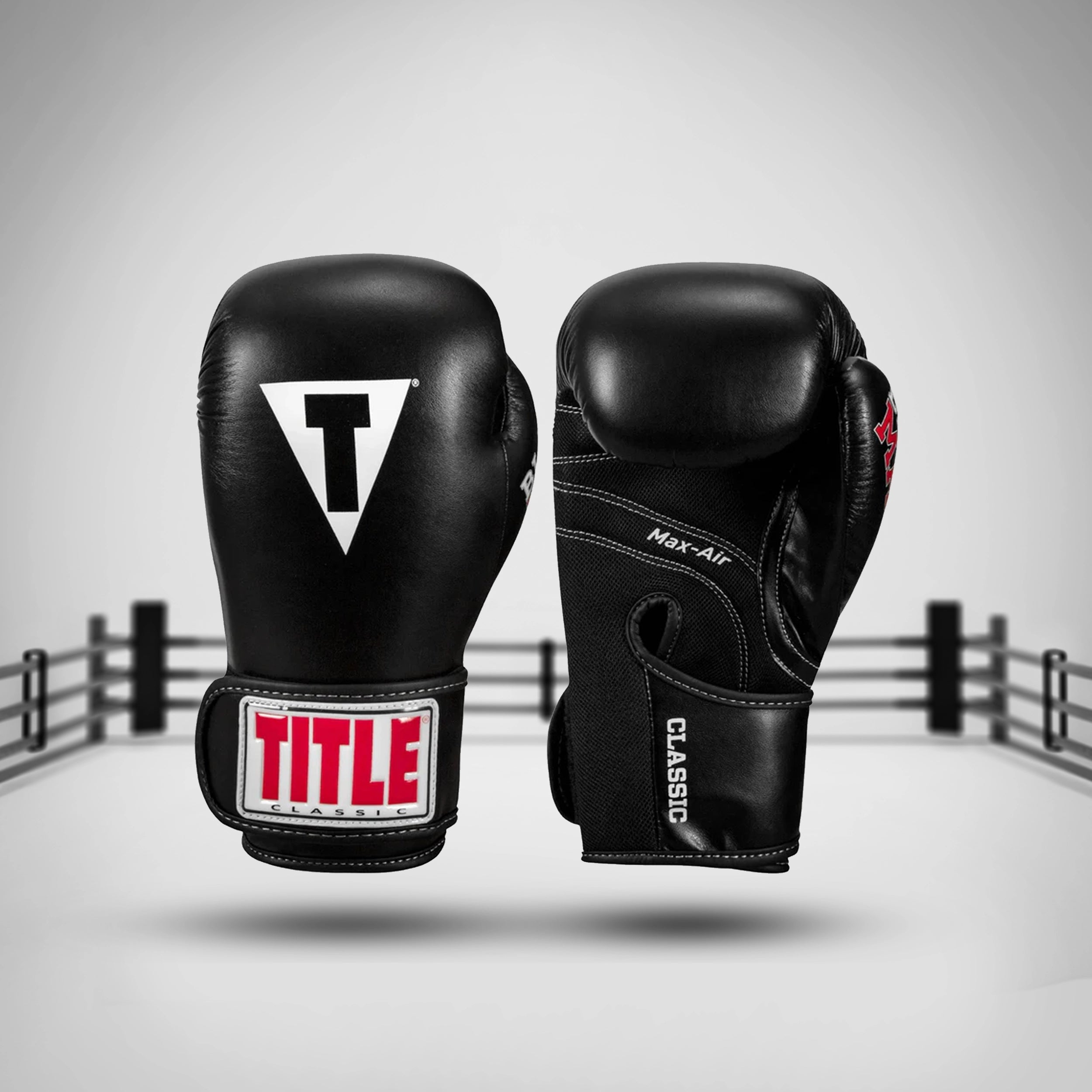 Title Boxing Classic Black Max Boxing Gloves