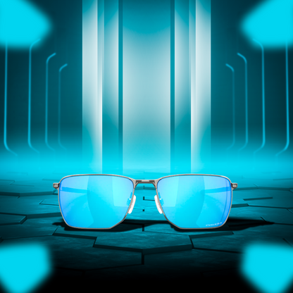 Oakley Ejector Satin Chrome Prizm Sapphire Sunglass - InstaSport