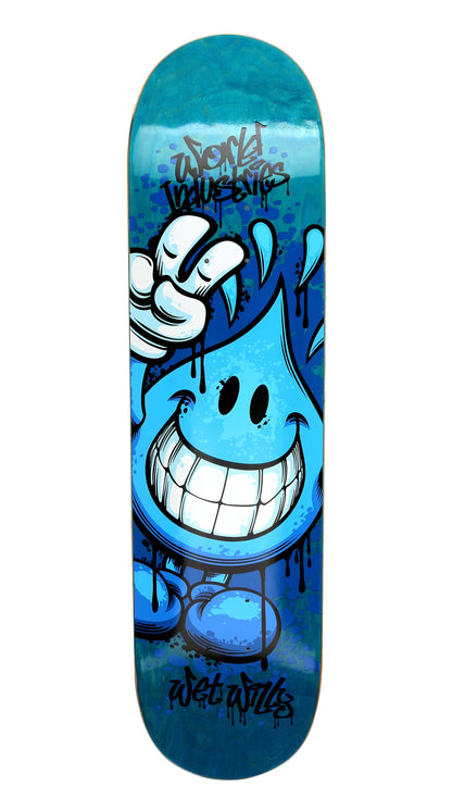 World Industries Deck-Raw Wet Willy 8.0”-Blue - InstaSport