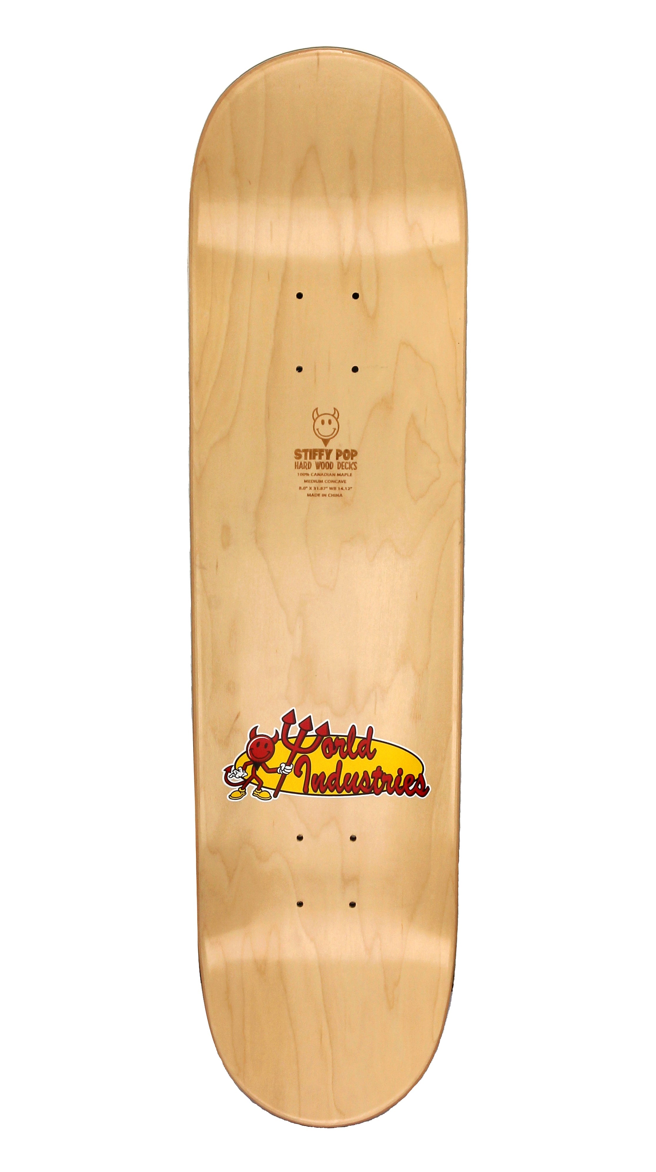 World Industries Deck-Raw Wet Willy 8.0”-Natural - InstaSport