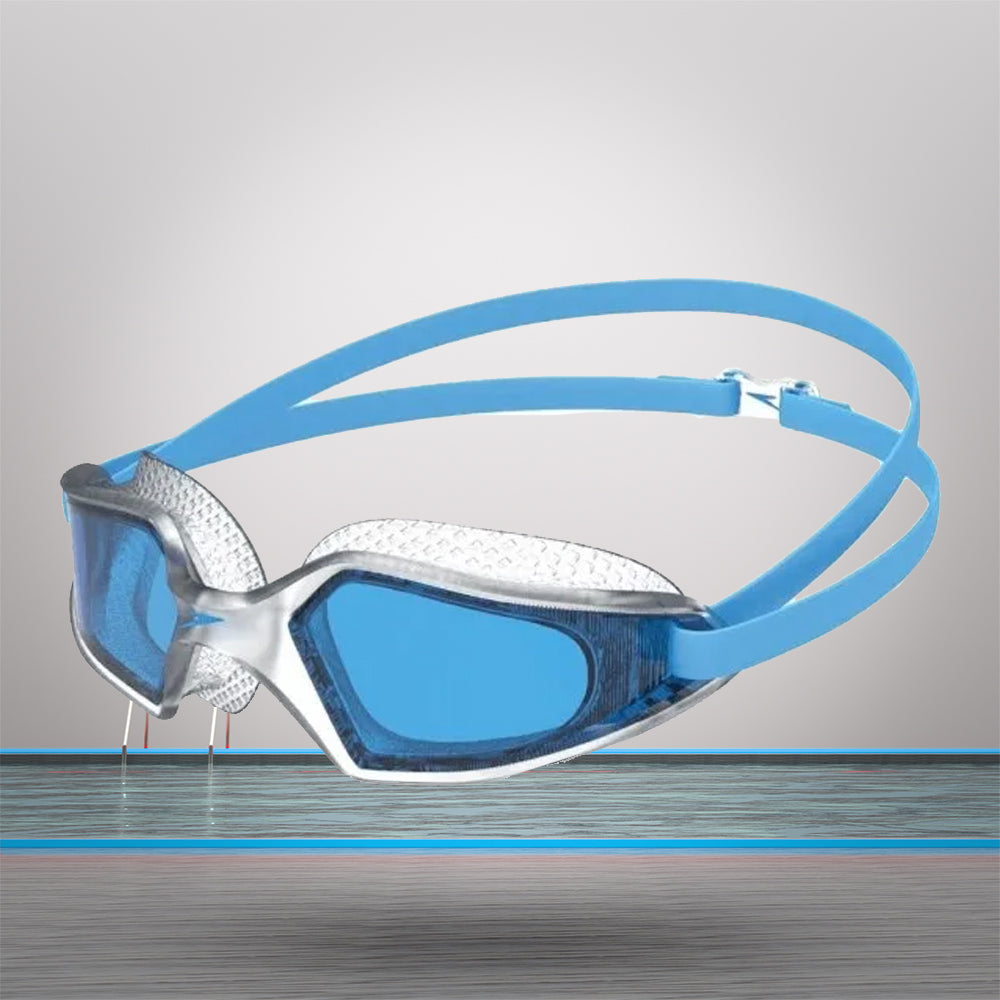 Speedo Unisex Adult Hydropulse Swim Goggles - Clear/ Blue