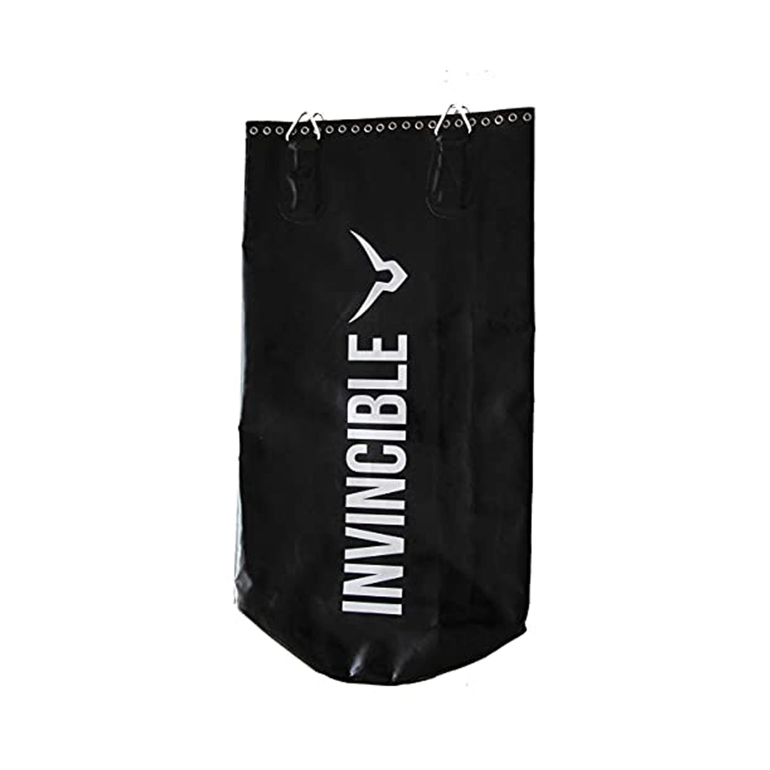 Invincible Classic Vinyl Never Tear Unfilled Boxing Bag with Hanging Chain