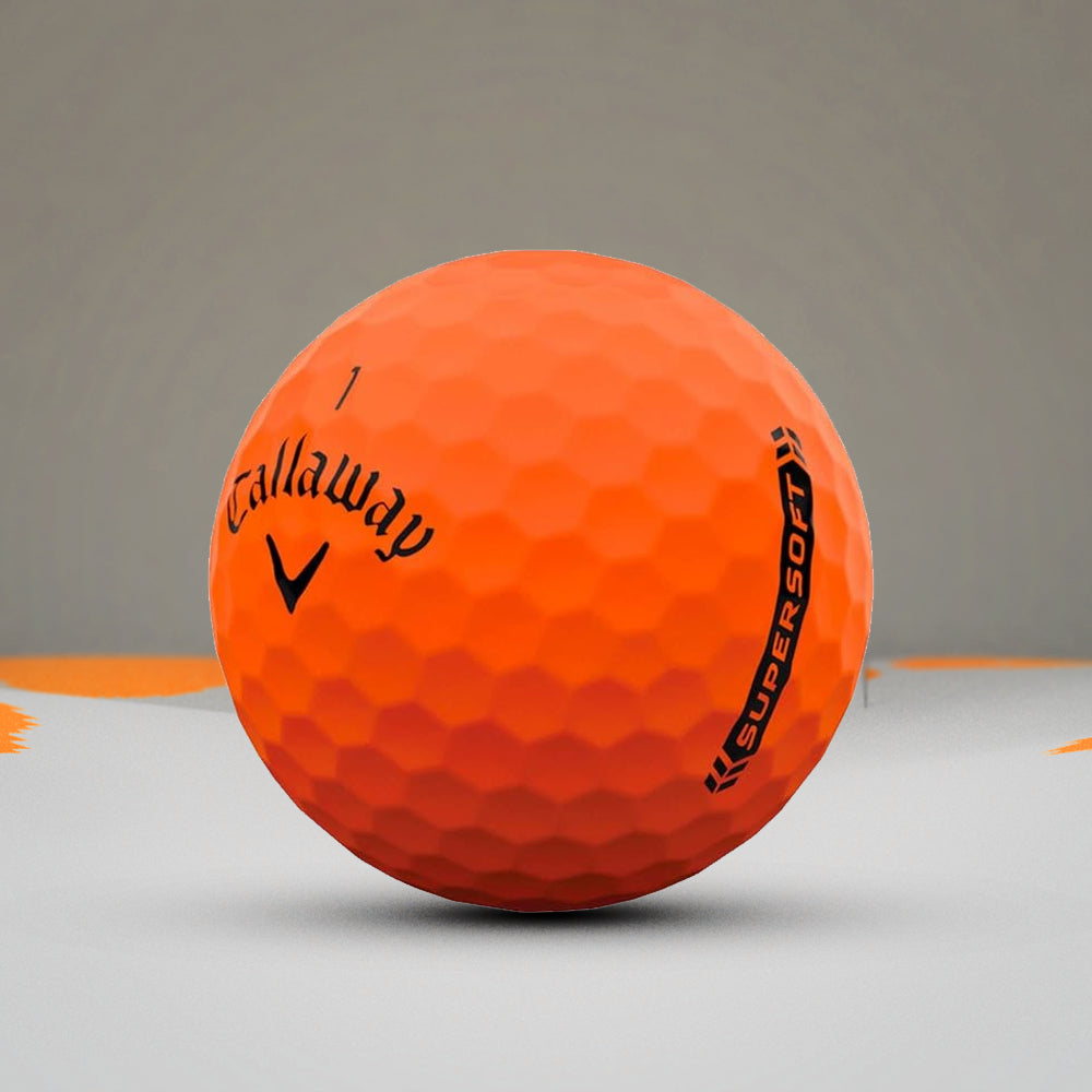 Callaway Super Soft Matte Orange Golf Balls - (12 Balls) - InstaSport