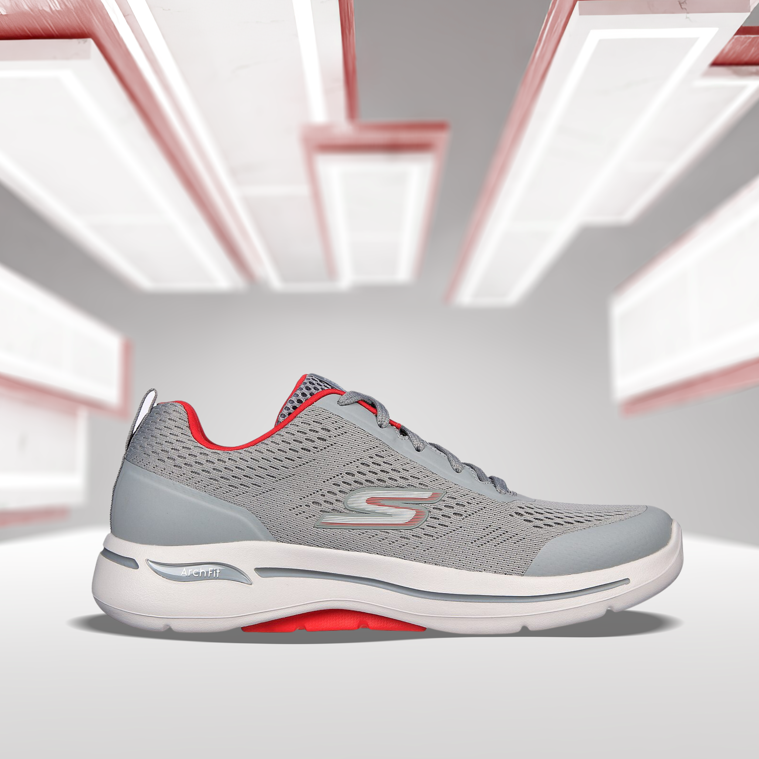 SKECHERS GO WALK ARCH FIT-IDYLLIC (216116-LGRD) - InstaSport