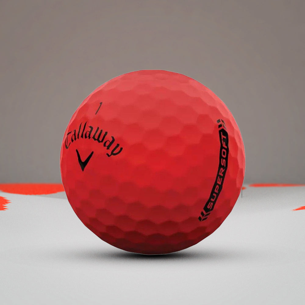 Callaway Super Soft Matte Red Golf Balls - (12 Balls) - InstaSport