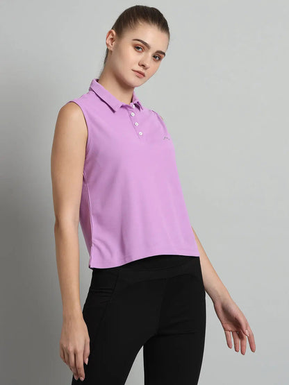 Women's Sleeveless Outdoor Polo - Wild Orchid Reccy