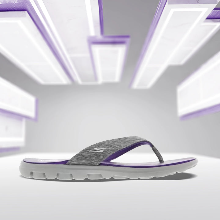 Skechers Women's Grey/Purple Slippers_13631ID-GYPR