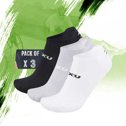 2XU Ankle Sock 3 Pack - Three Color