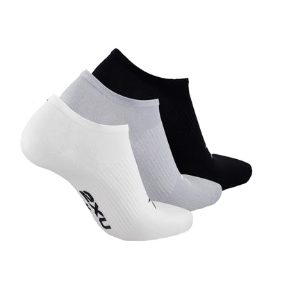 2XU Invisible Sock 3 Pack - Three Color