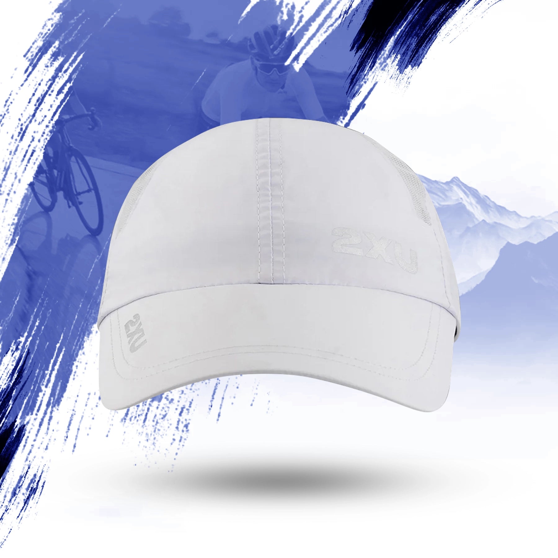 2XU Run Cap - Ember/White