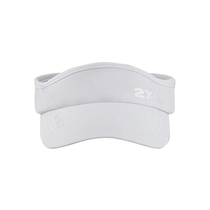 2XU Run Visor - White/White