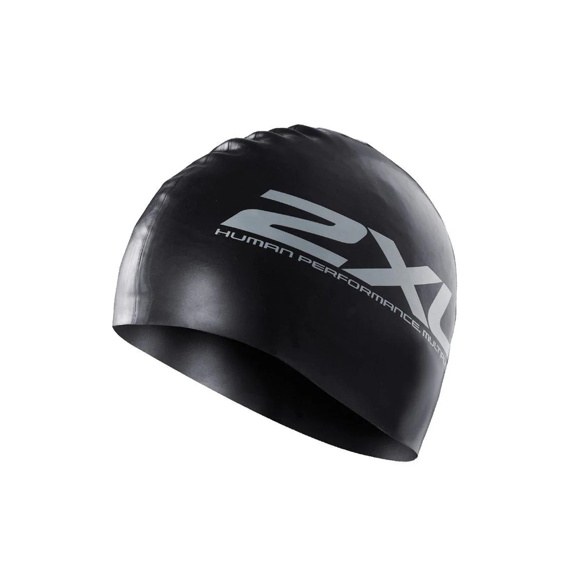 2XU Silicone Swim Cap - Black/Black