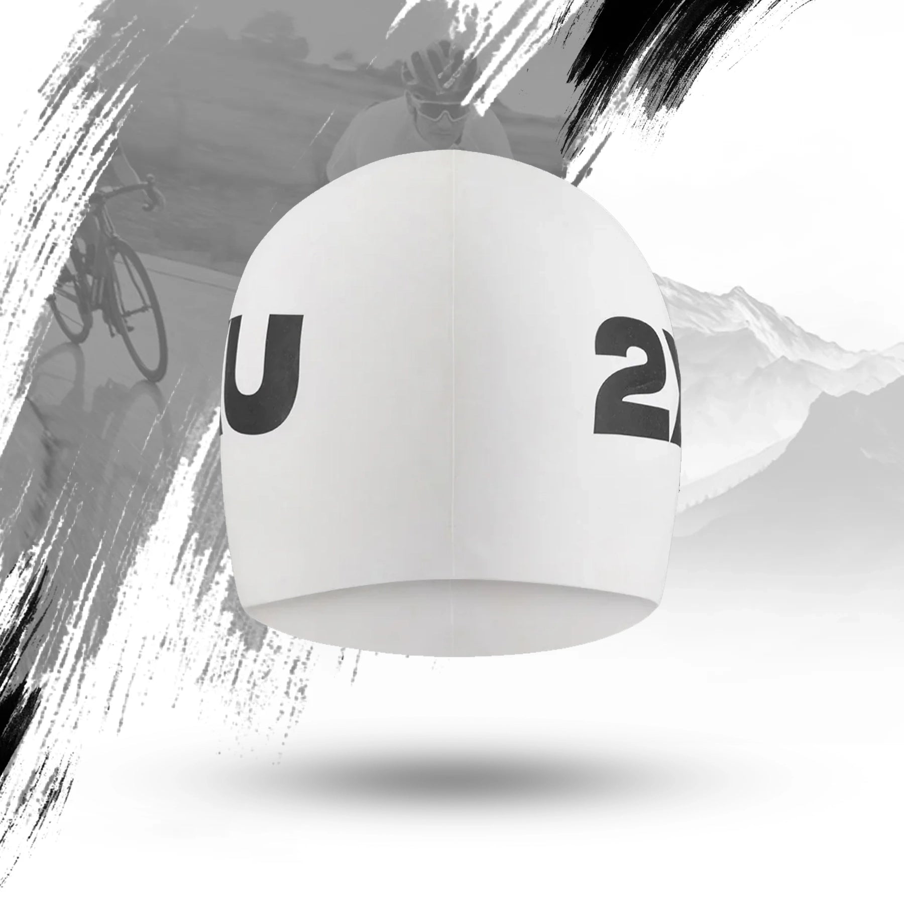 2XU Silicone Swim Cap - White/White