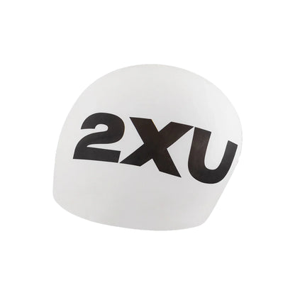 2XU Silicone Swim Cap - White/White