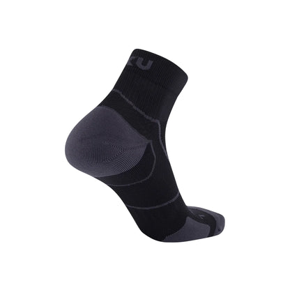 2XU Vectr Cushion 1/4 Crew Sock - Black / Titanium