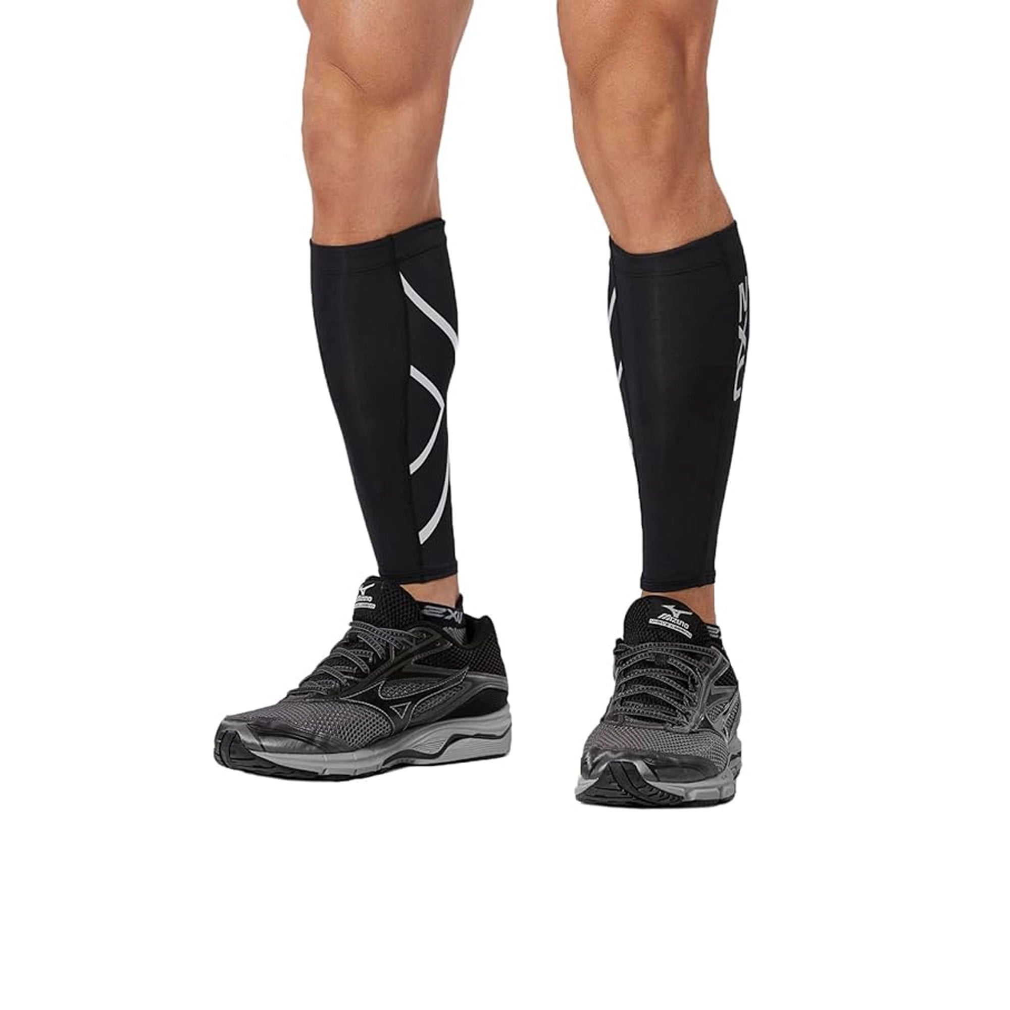 2XU X Compression Calf Sleeves - Black/Black