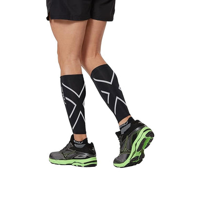 2XU X Compression Calf Sleeves - Black/Black