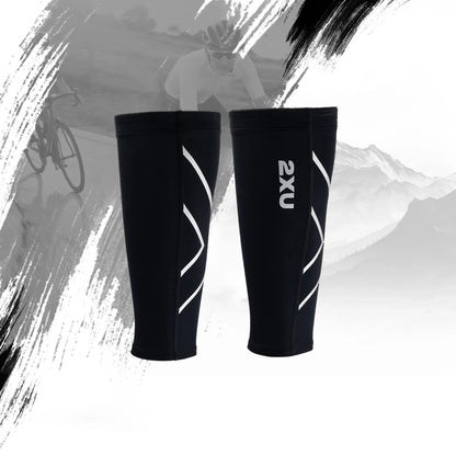 2XU_Compression_Calf_guards_Black_Instasport