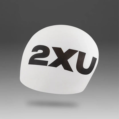 2XU Silicone Swim Cap - White