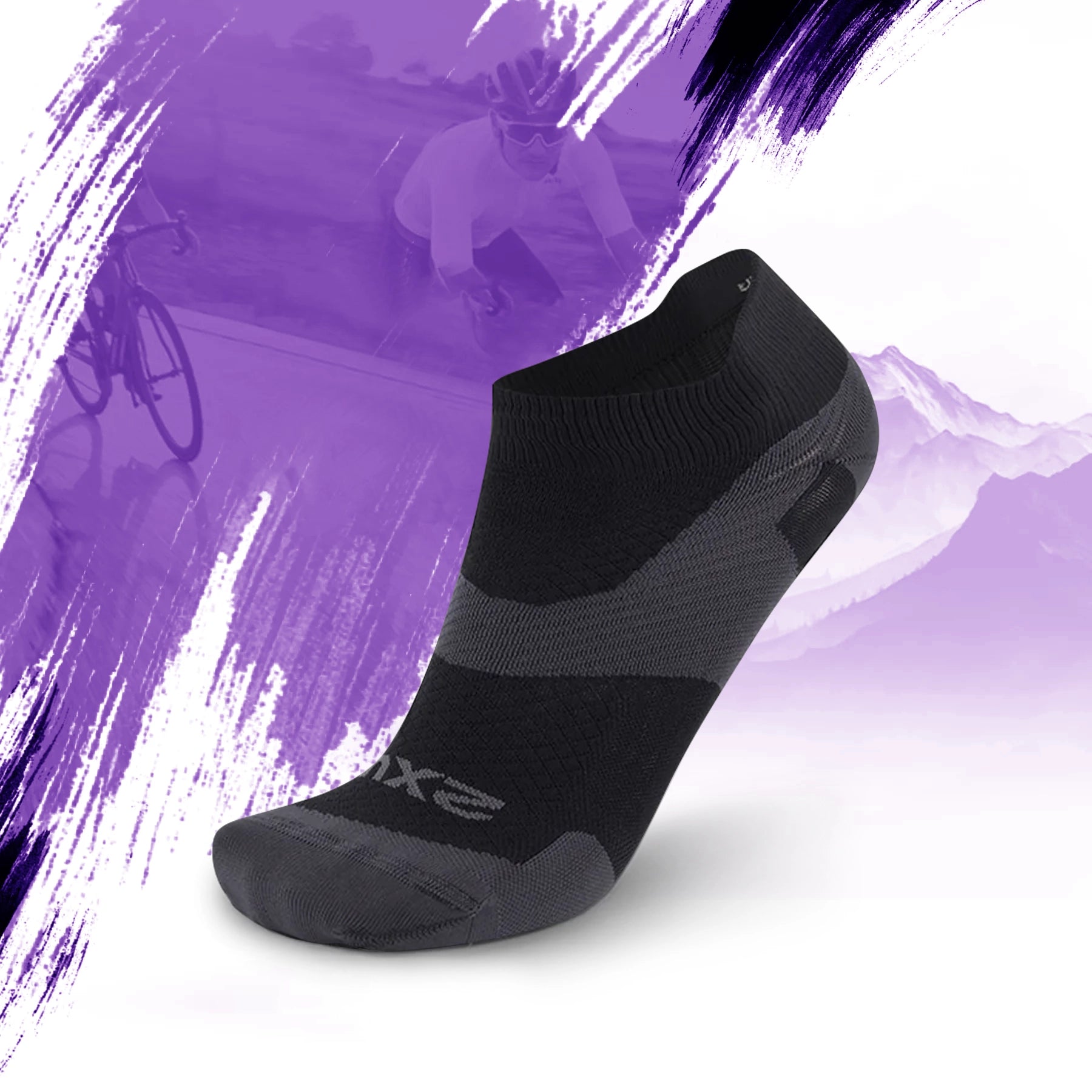 2XU_Vectr_Ultralight_14Crew_Socks_BlackTitanium_Instasport
