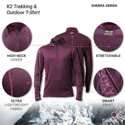 Gokyo K2 Sherpa Series Trekking & Outdoor T-Shirt - InstaSport