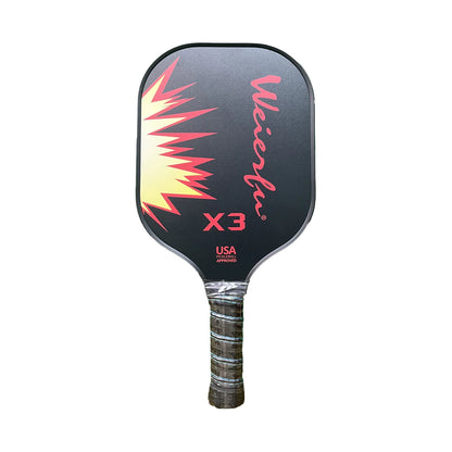 Weierfu Graphite Face Platinum Pickleball Paddle Set - Black Fire