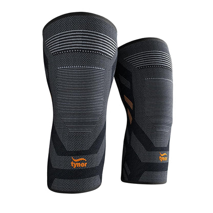 Tynor Air Pro Knee Cap - Black & Orange (Pack of 2) - InstaSport