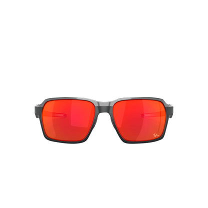 Oakley Parlay Matte Carbon Prizm Ruby Sunglass - InstaSport