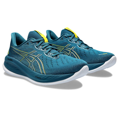 ASICS GEL-CUMULUS 26 MEN'S (EVENING TEAL/ BRIGHT YELLOW) RUNNING SHOES - InstaSport