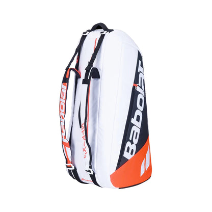 Babolat RH X6Pure Strike Tennis Kitbag - White/ Black/ Red - InstaSport