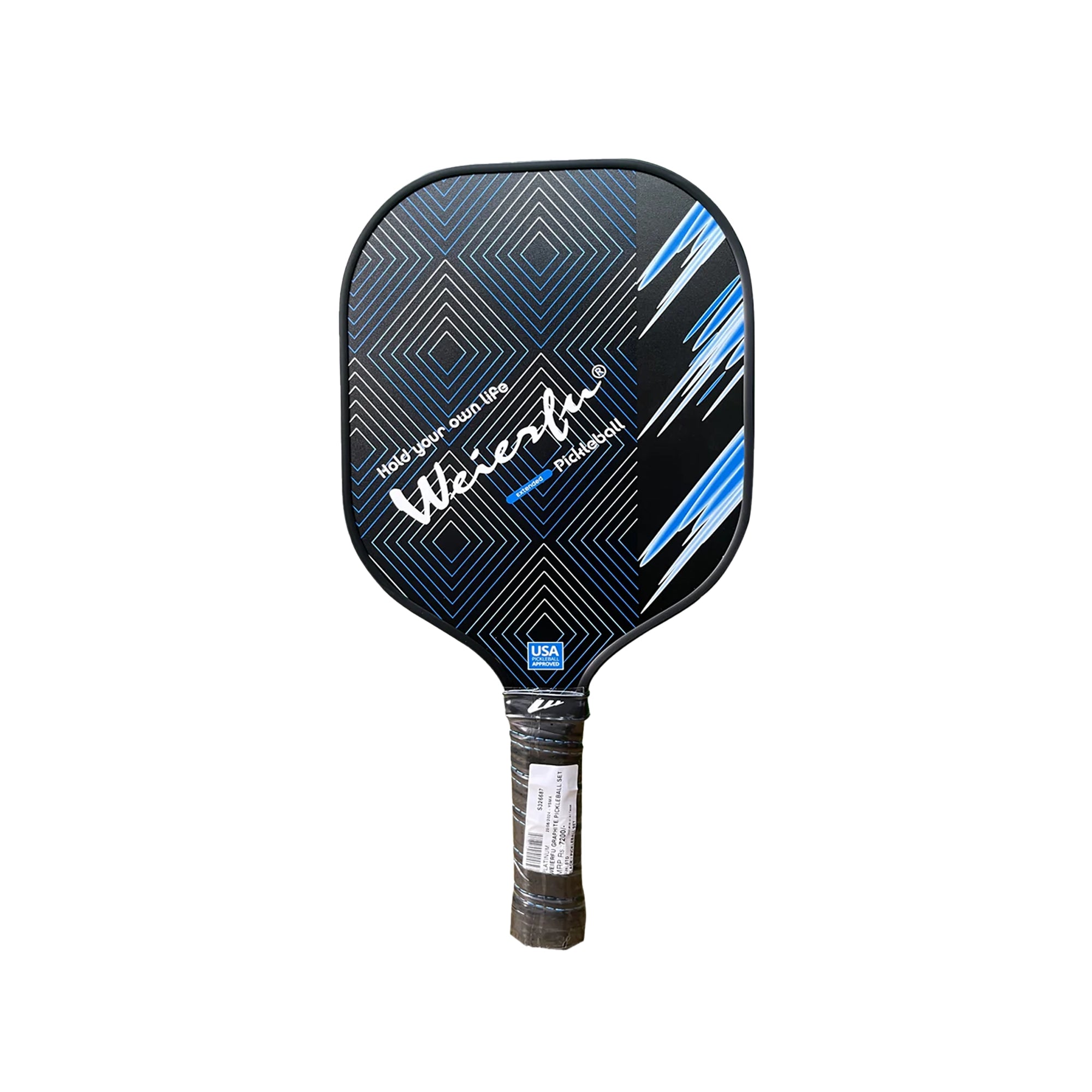 Weierfu Graphite Face Platinum Pickleball Paddle Set - Black