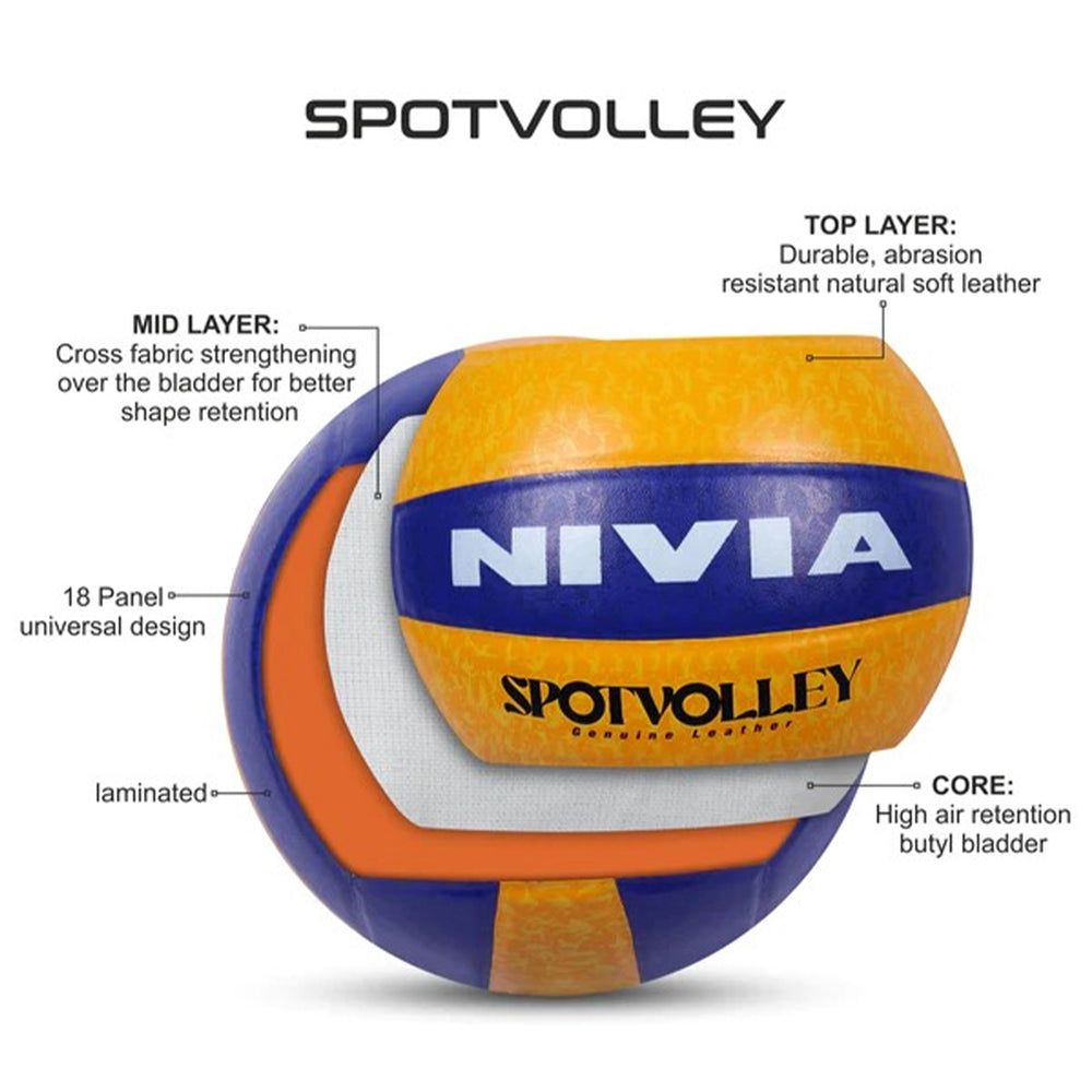 Nivia SpotVolley Volleyball (Multi Colour) - InstaSport