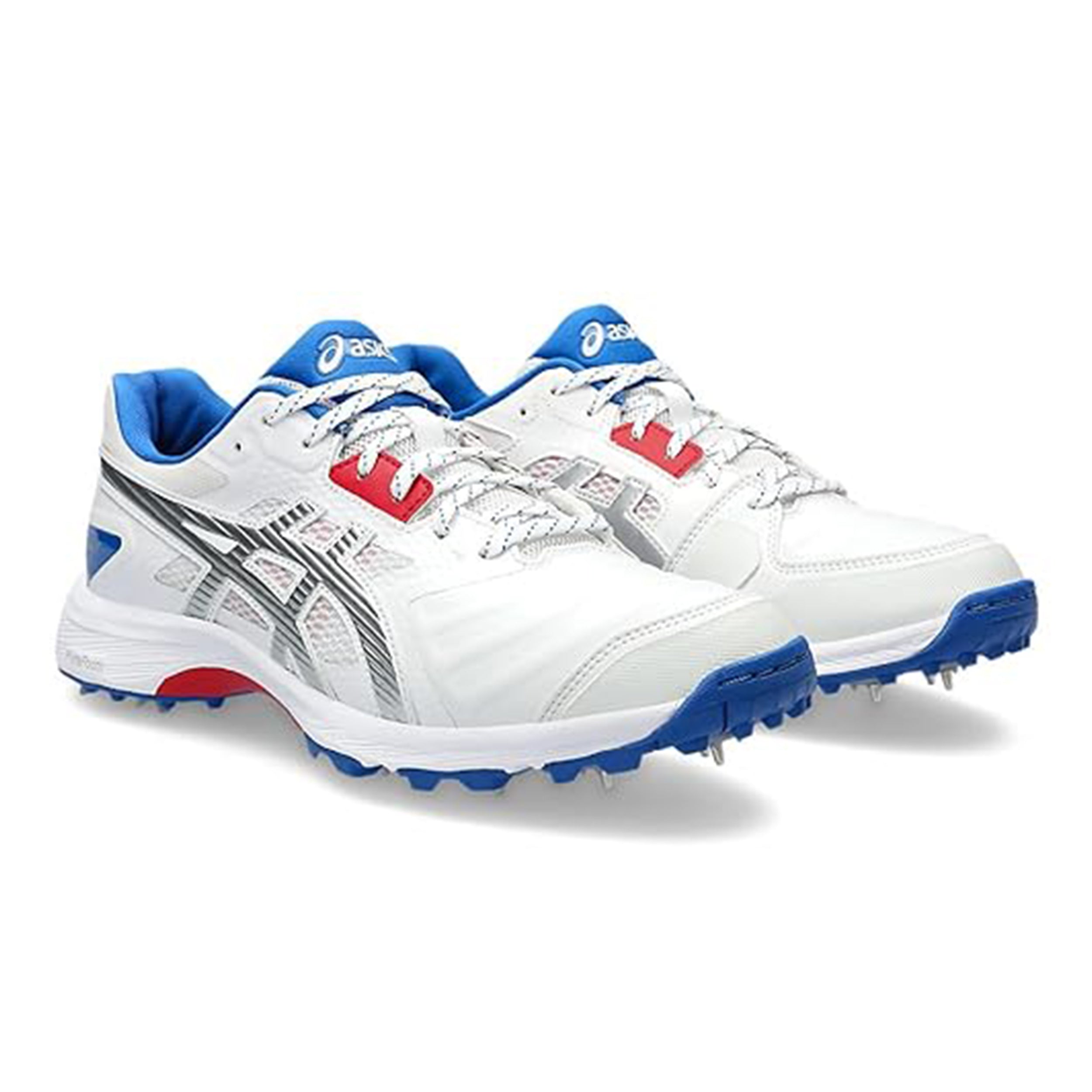 Asics Gel Gully 7 Cricket Shoes (White / Pure Silver) - InstaSport