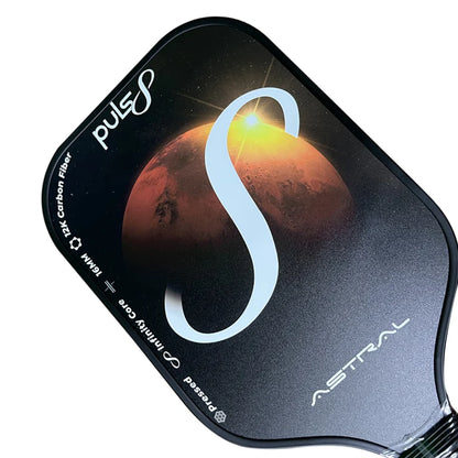 Puls8 Astral 12K Carbon Pickleball Paddle(2 Paddles + 2 Cover Bag + 4 Balls) - 16mm