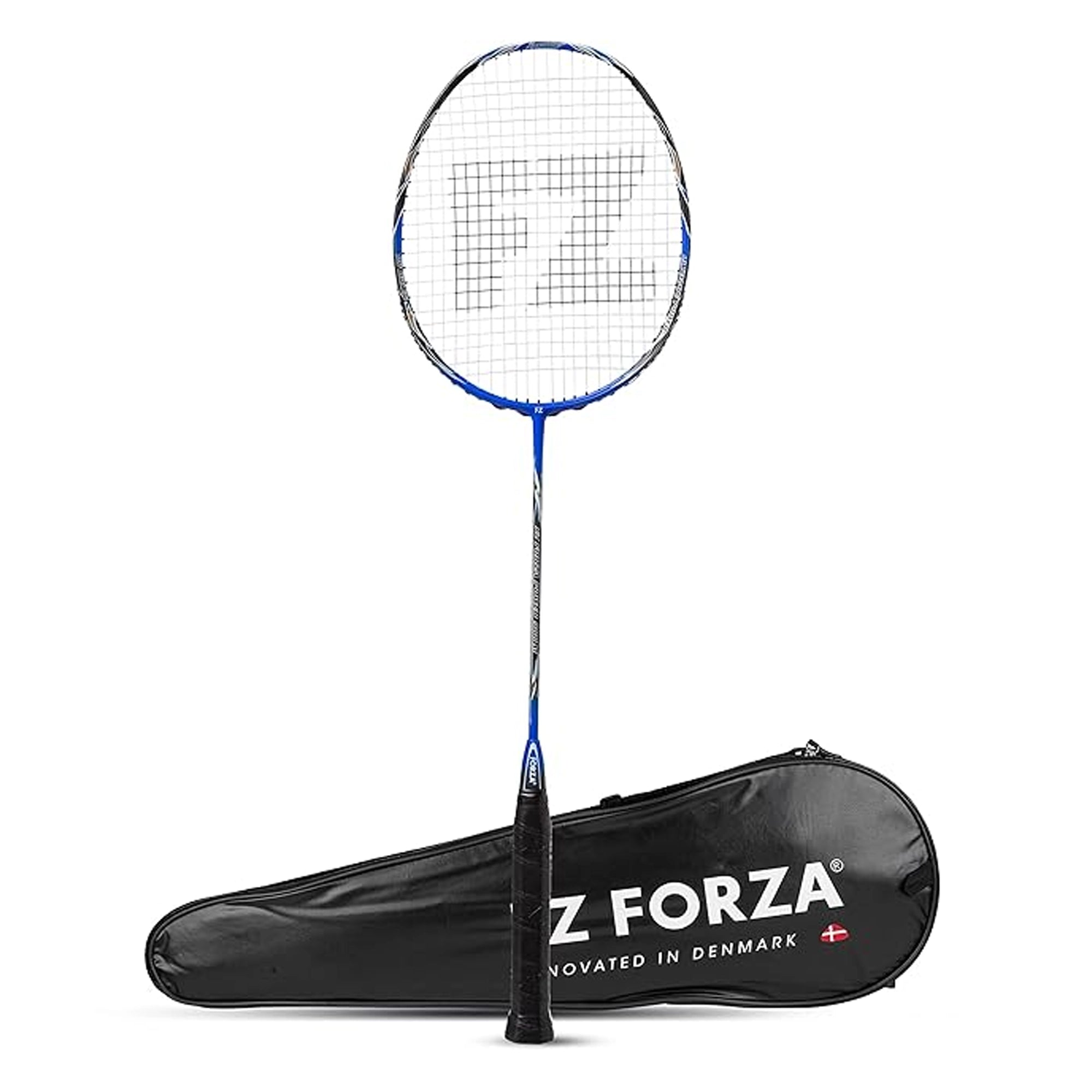 Fz Forza Power 988 Medium Strung Attacking Badminton Racket - Blue/Grey