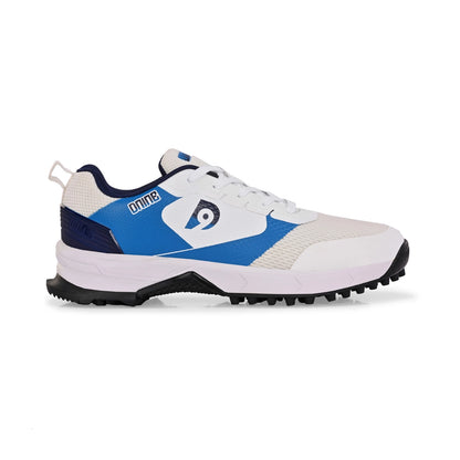 D9 Force-2 Rubber Studs Shoes - White/Navy Blue