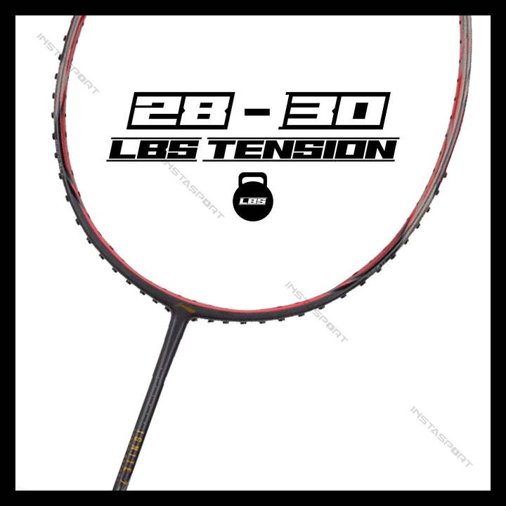 Li-Ning Ignite 7 Badminton Racket (Dark Grey/ Red) - InstaSport